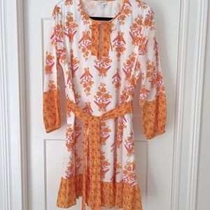 J crew factory puff sleeve cotton dress